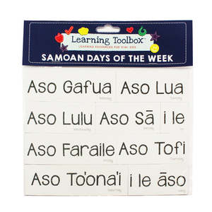 Magnetic Samoan Days of the Week - Learning Toolbox