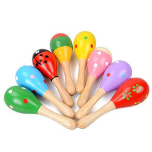 Movement Sound: Painted Wooden Maraca (single)