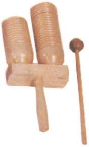 Movement Sound: Double Agogo Percussion Wooden - Power Beat