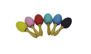 Movement Sound: Mini Maracas Shakers with Wooden Handle
