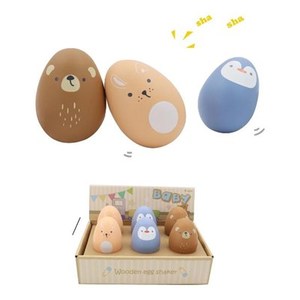 Egg Maracas single Wooden