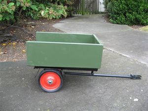 Ride Ons Individual: Ride-on Steel Base Tip Trailer