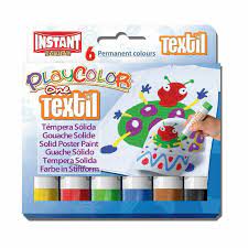 Metallic Marbling Textile Paints: Textile Paint Stick Set 6pc - Playcolor