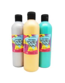 Metallic Tempera Paint asst colours - 500ml - 5 Star