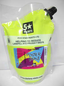Fluorescent Paints: Fluorescent Yellow paint 1.5lt - 5 Star
