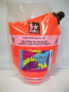 Fluorescent Orange paint 1.5lt - 5 Star