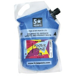 Fluorescent Paints: Fluorescent Blue paint 1.5lt - 5 Star