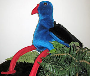 Pukeko Hand Puppet NZ made