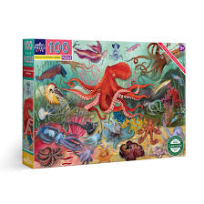 Love of Octopuses & Friends Puzzle 100pc - eeBoo