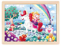 Unicorn Friends Puzzle in a Tray 24pc - Hape