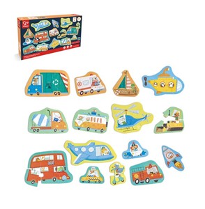 Up To 29 Pieces: Wheels and Wonder Puzzles - Hape