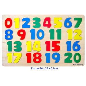 Alphabet Numbers: Numbers Puzzle Raised 1 - 20 Fun Factory