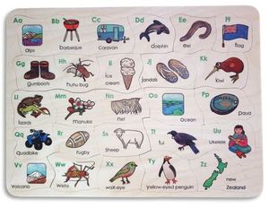 Kiwi Alphabet 26pc puzzle - Kiwi Made Toys