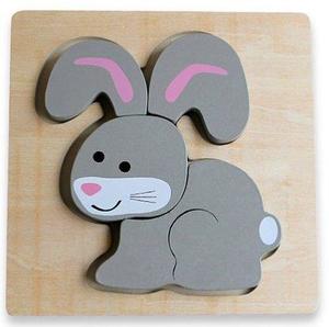 Young Children: Block Puzzle - Rabbit - Discoveroo