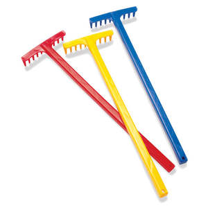 Sand Tools: Rake - medium hard plastic - Dantoy