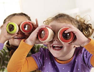 Kaleidoscopes Viewers: Bug eye wooden - Hape