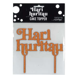 Maori Music Movement: Cake Topper Hari Huritau - Silver
