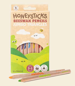 Honeysticks Beeswax Pencils - 10pc