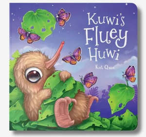 Books: Kuwi's Fluey Huwi Board Book - by Kat Quin