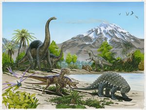 Puzzles: Dinosaurs of New Zealand Puzzle - Southern Skies