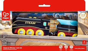 Blocks Accessories: Steam and Whistle Train- Hape