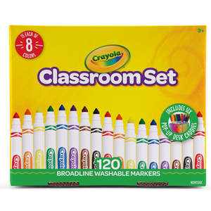 Crayola Classic Washable Markers -120pc Classroom Pack