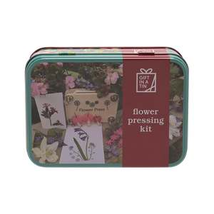 Collage: Flower Press Set in a Tin - Apples to Pears Gifts