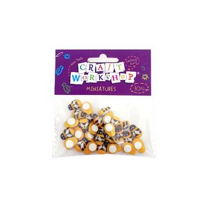 Collage: Mini Wooden Honeybee Shapes 1cm 30pc