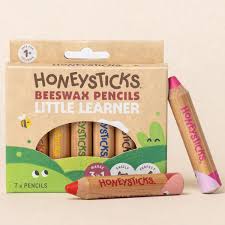 Little Learner Beeswax Pencils 7pk - Honeysticks