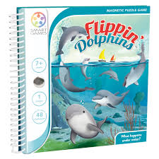 Flippin Dolphins Magnetic Travel Game - Smart Games
