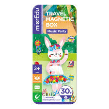 Manipulative Materials: Musical Animals Travel Magnetic Puzzle - mierEdu