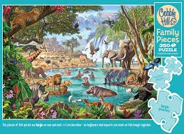 Family Puzzle 350pc - River of Life - Cobble Hill