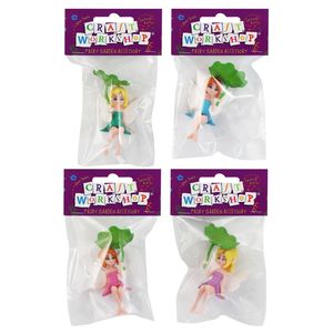 Blocks Accessories: Miniature Fairy with Leaf Figurine - Craft Workshop