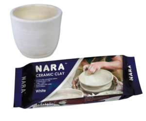 All Clay: Ceramic Clay White 500g - Nara