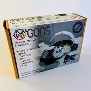 Manipulative Materials: N'Gons Monochromes 624pc - NZ Made