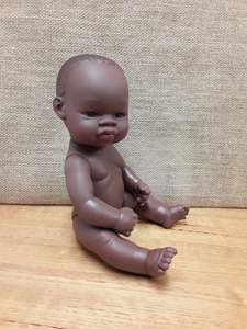 Dolls: Doll -  Girl African 32cm Miniland