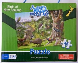 Puzzles: NZ Birds 45pc Boxed Puzzle - Southern Skies