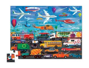 Puzzles: Things That Go Above & Below 60pc Puzzle - Crocodile Creek