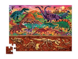 Dinosaur Above & Below 60pc Puzzle - Crocodile Creek