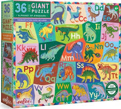 Puzzles: Alphabet of Dinosaurs Giant Floor Puzzle 36pc - eeBoo