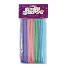 Popsticks Pastel 150mmx18mm 30pc - Craft Workshop