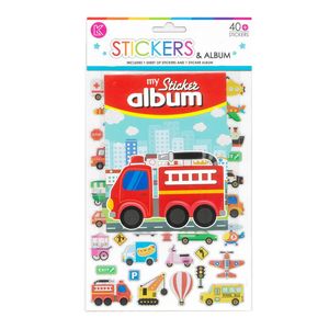 Stickers & Album - Transportation
