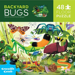 Backyard Bugs Floor Puzzle 48pc - Crocodile Creek