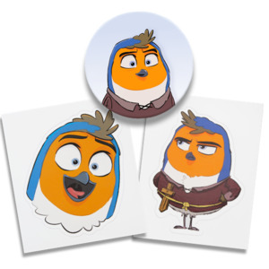 Sticker Button Badge Combo: Robin's Raucous Relics