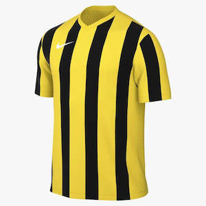 Nike Striped Division V Jersey - Adult - Tour Yellow / Black / White