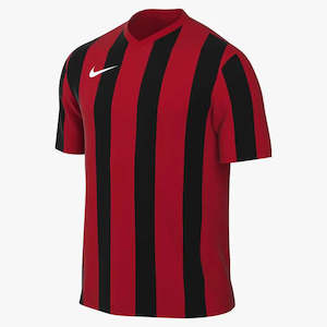 Nike Striped Division V Jersey - Adult - University Red / Black / White