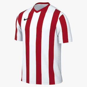 Nike Striped Division V Jersey - Adult - White / University Red / Black
