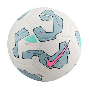 Nike Balls: Nike Pitch Football - White / Ocean Cube / Pick Blast