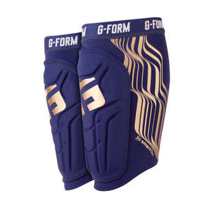 Shinpads: G-Form - V2 Shin Guard - Navy / Gold - Youth