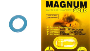 Cock Ring & Magnum Gold Bundle